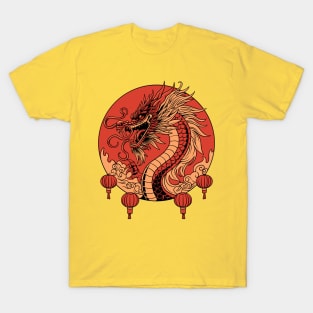 Red Chinese Dragon T-Shirt